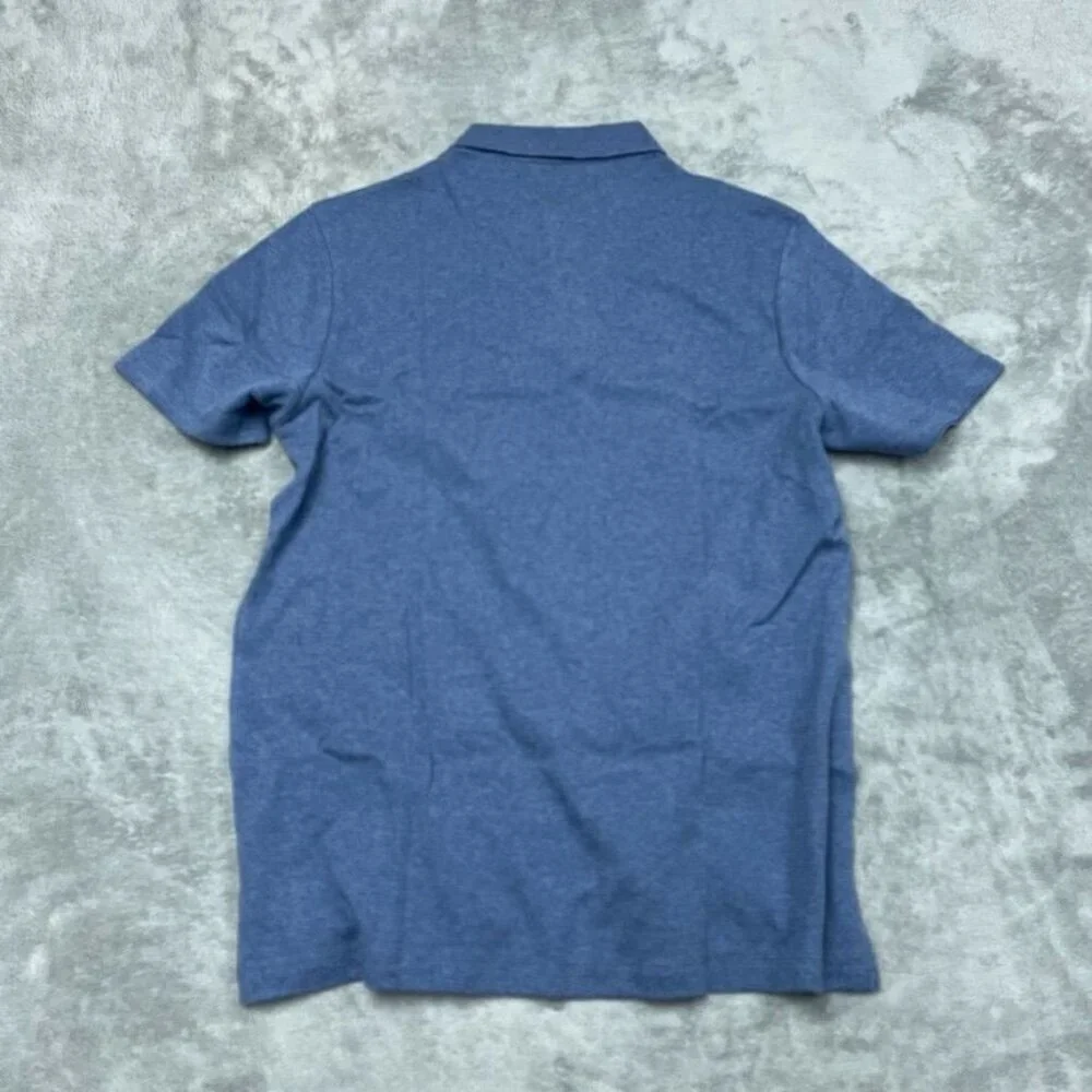 💥 Banana Republic Luxe Touch Performance Polo Shirt M Blue New d0722